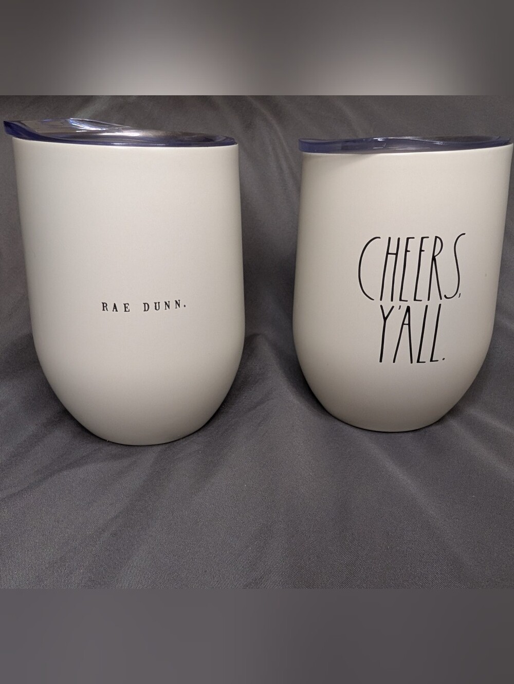 Rae Dunn White "Cheers, Y'all." Insulated Wine Tumbler